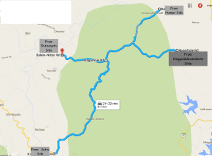 Coorg Nagarhole Forest Map
