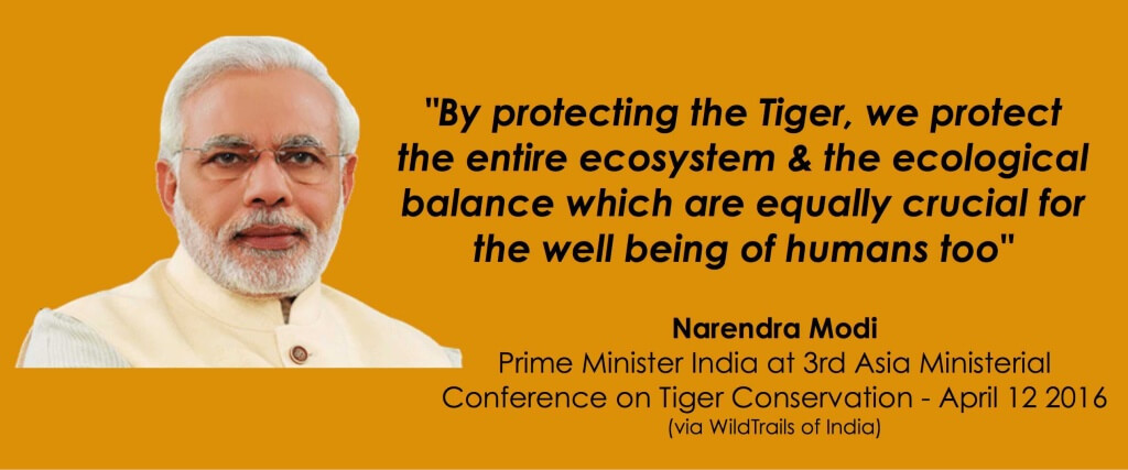 Narendra Modi on Tiger Conservation