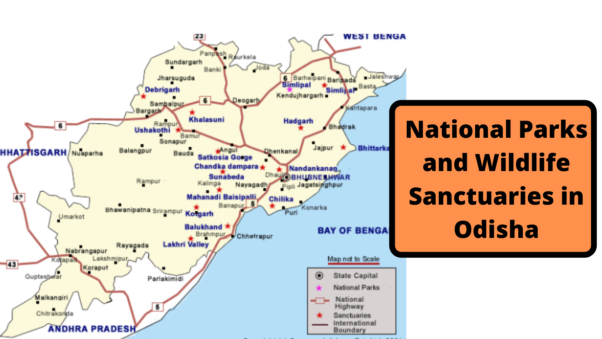 Complete List of National Parks & Wildlife Sanctuaries of Odisha -  WildTrails of India