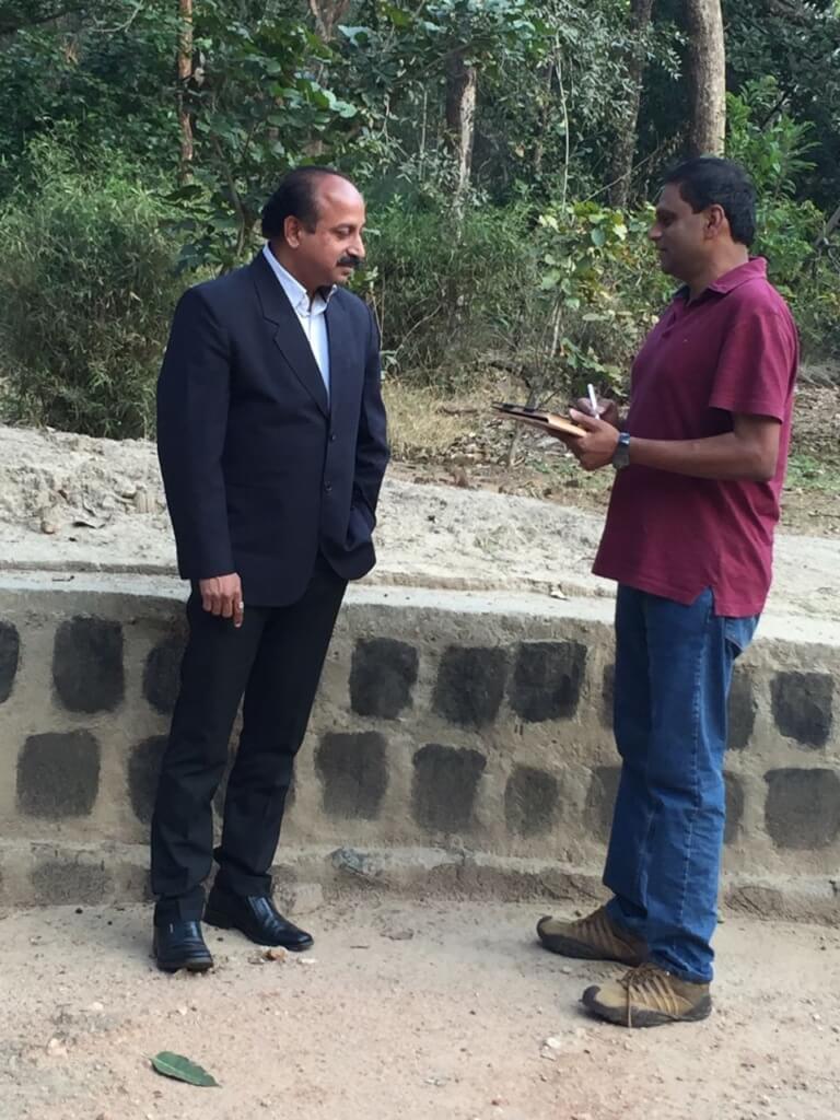 Sanjay Shukla being interviewed by WildTrails India App