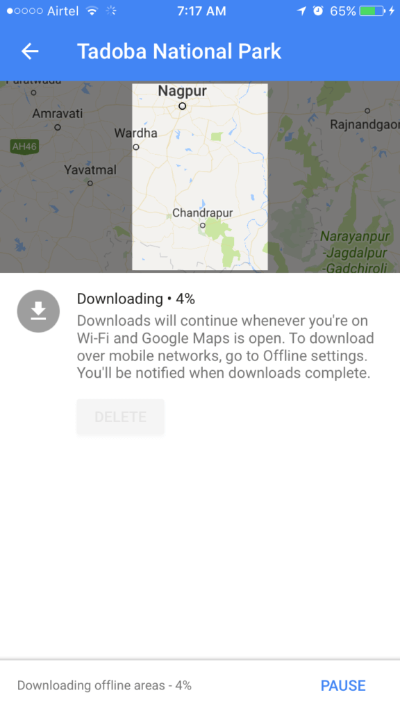 offline google map for wildlifers